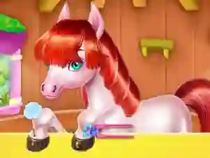 Spil Pony Cooking Rainbow Cake online