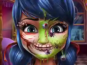 Spil Dotted Girl Halloween Makeup online