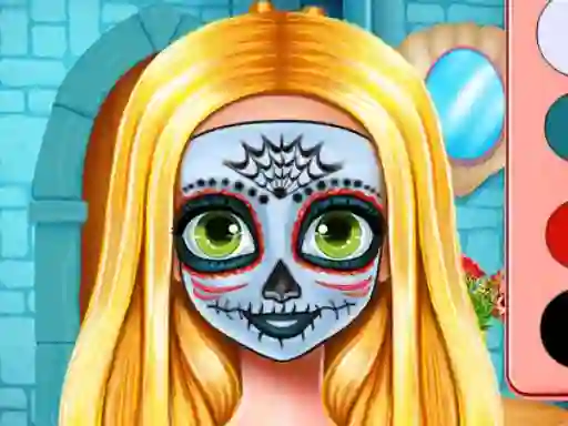 Spil Sister's Halloween Face Paint online