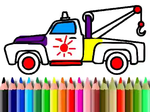 Spil Back To School: Trucks Coloring online