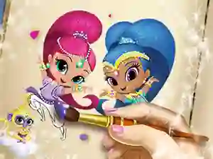 Spil Shimmer And Shine Coloring Book online