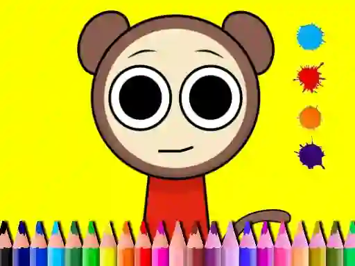 Spil Sprunki Valentine Coloring book online