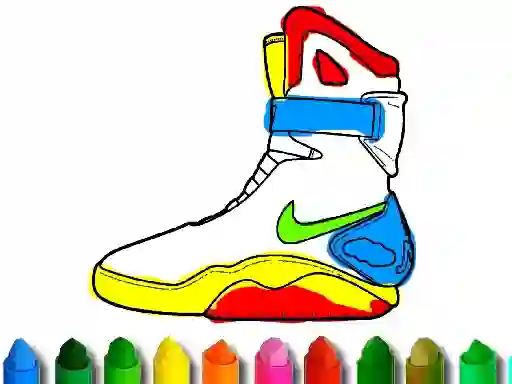 Spil Back To School: Shoe Coloring online