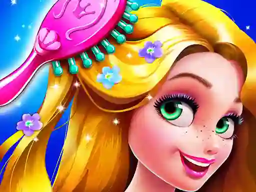 Spil Long Hair Princess Hair Salon online