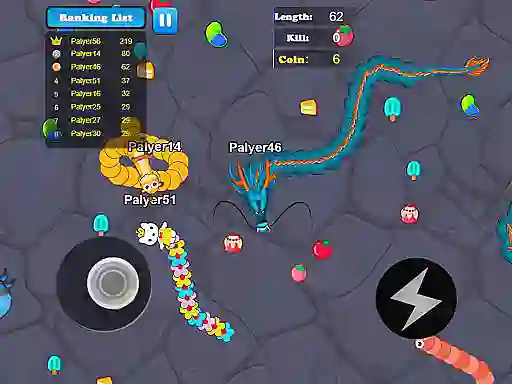 Spil Greedy Snake Multiplayer Duel online