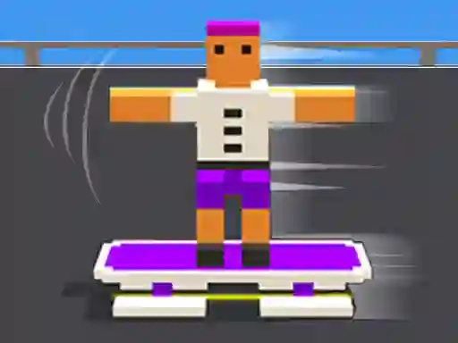 Spil Blocky Skater Rush online