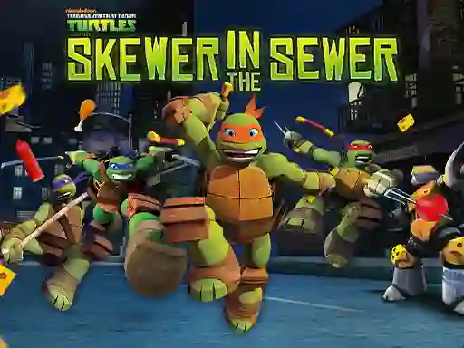 Spil Teenage Mutant Ninja Turtles: Skewer in the Sewer online
