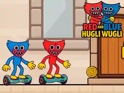 Spil Red and Blue Hugli Wugli online
