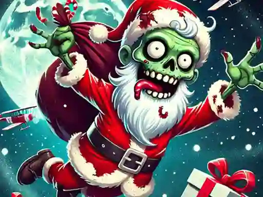Spil Flappy Zombie Santa Christmas Game online