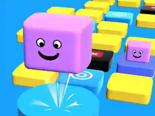 Spil Jump Stacky Cube 3D online
