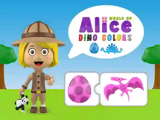Spil World of Alice Dino Colors online