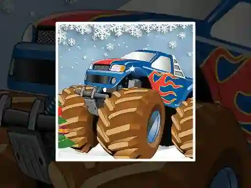 Spil Winter Monster Truck Puzzles online