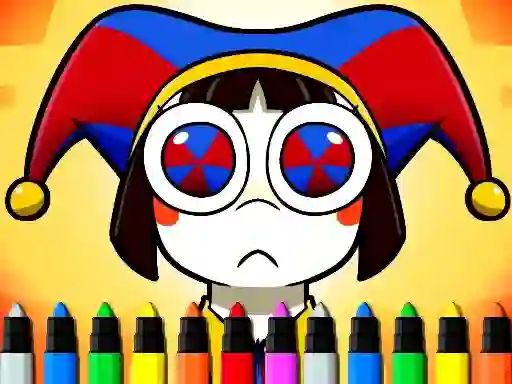 Spil Digital Circus Coloring Adventure online
