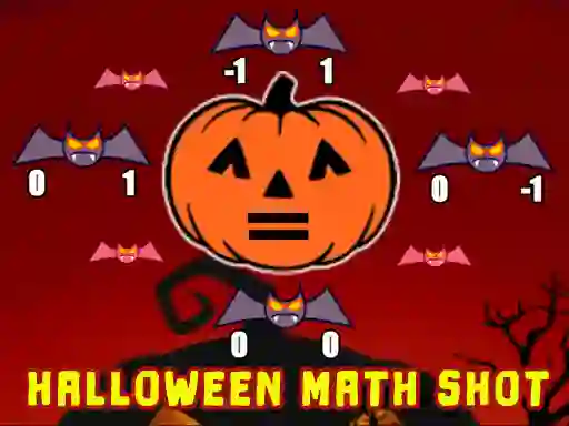 Spil Halloween Math Shot online