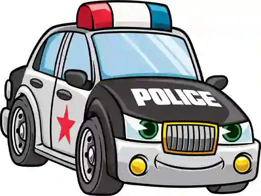 Spil Cartoon Police Cars Puzzle online