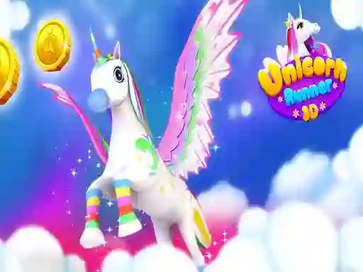 Spil Unicorn Run 3D online