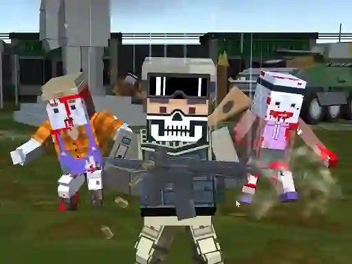 Spil Combat Pixel Arena 3D Zombie Survival online