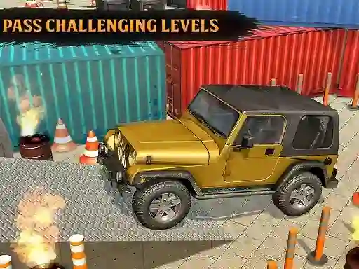 Spil Classic Real 4x4 Jeep Parking Drive Game online