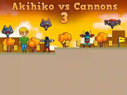 Spil Akihiko vs Cannons 3 online