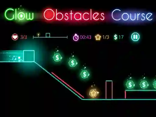 Spil Glow obstacle course online