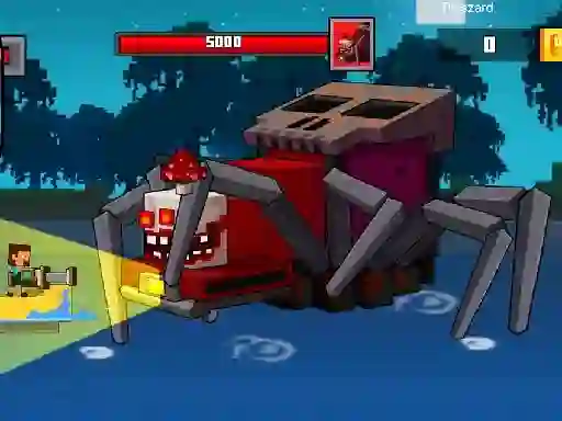 Spil Pirate Block Craft Monster Shooter online