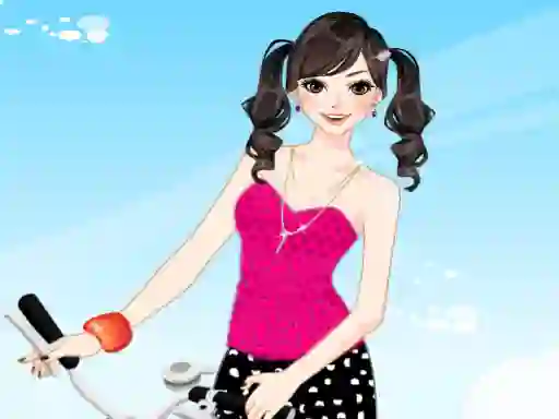 Spil Bicycle Girl Dressup online