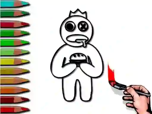 Spil Rainbow Friends Coloring Book online