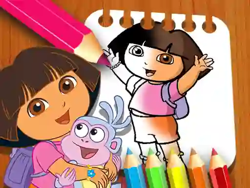 Spil Dora the Explorer the Coloring Book online