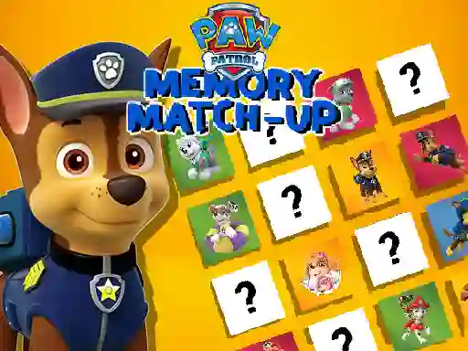 Spil Paw Patrol Memory Match Up online