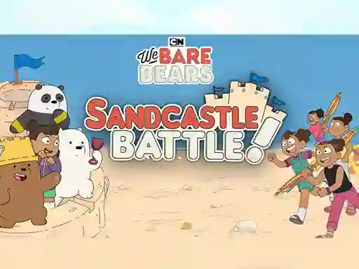 Spil Sandcastle Battle! We Bare Bears online
