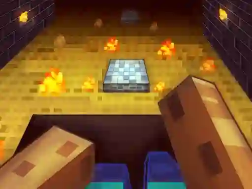 Spil Parkour in the cave 3D online