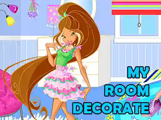 Spil Winx Room Decorate online