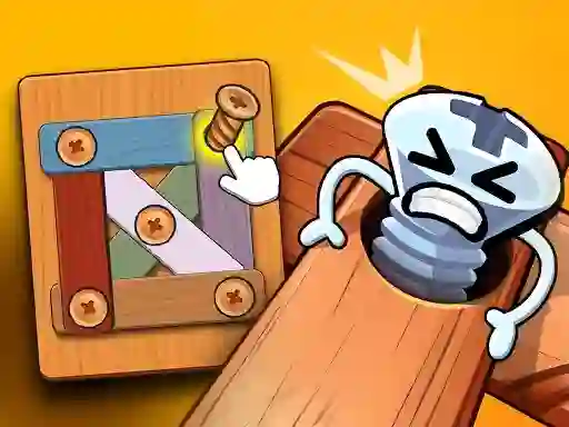 Spil Wood Bolts Nuts Screw Pin Puzzle online