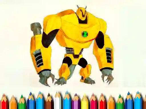 Spil Ben10 Monsters Coloring book online