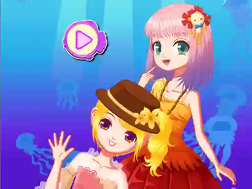 Spil Mermaid Princess Dress Up Salon online