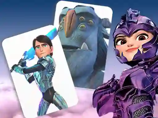 Spil Trollhunters Rise of The Titans Memory Card Match online