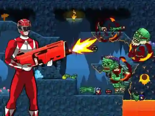 Spil Power Rangers shoot Zombie online