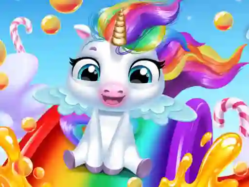Spil Glitter Unicorn Dress Up Girls online