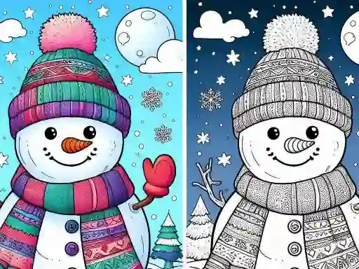 Spil Coloring book Winter online