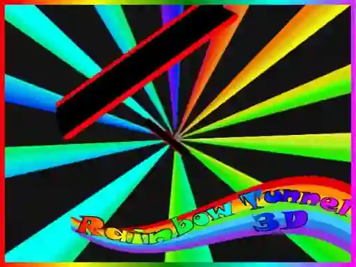 Spil Rainbow Tunnel 3D online