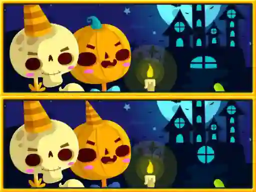 Spil Find Differences Halloween online