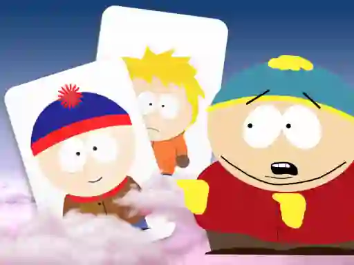 Spil South Park memory card match online
