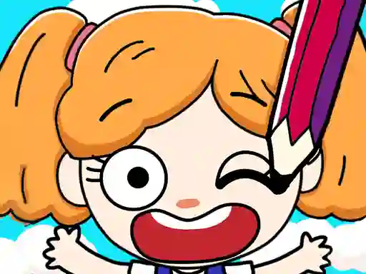 Spil Draw Happy Puzzle online