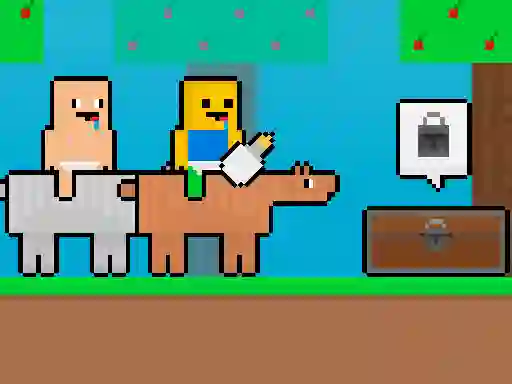 Spil Baby Noob vs Baby Obby Horse online