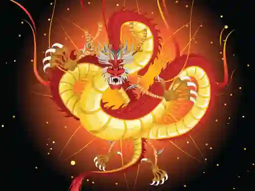 Spil Chinese Dragons Coloring online