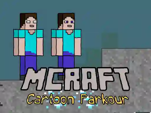 Spil Mcraft Cartoon Parkour online