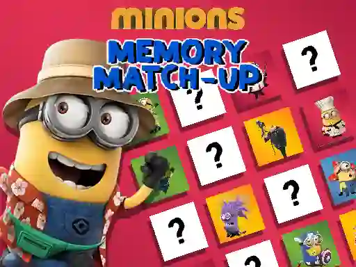 Spil Minions Memory Match Up online