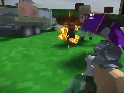 Spil Blocky Zombie And Vehicle Shooting online