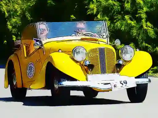 Spil Old Cars Puzzle online