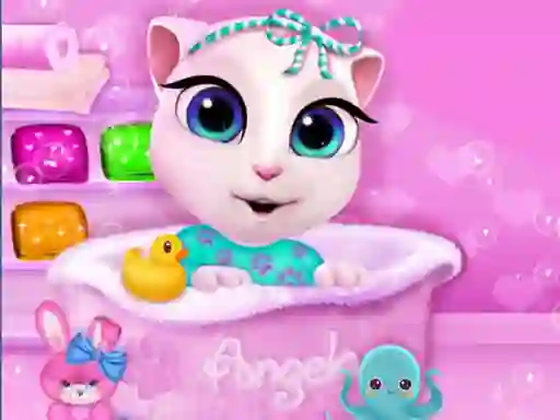 Spil Baby Angela Bathing Time online